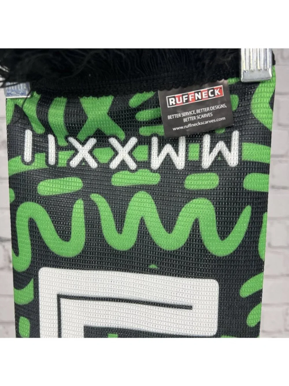 Austin FC Green Black Los Verdes Hasta La Muerte Football MLS Soccer Scarf 54”